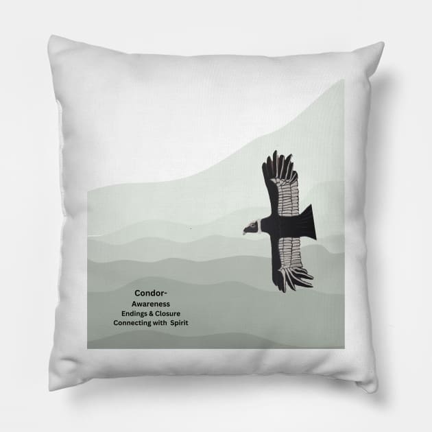 Flight of the Condor Pillow by Primal Nature Tees