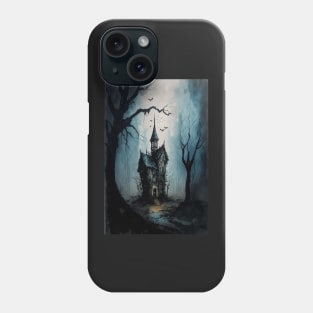 Haunted House in the Woods Phone Case