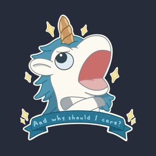 Unicorse has no cares at all. T-Shirt