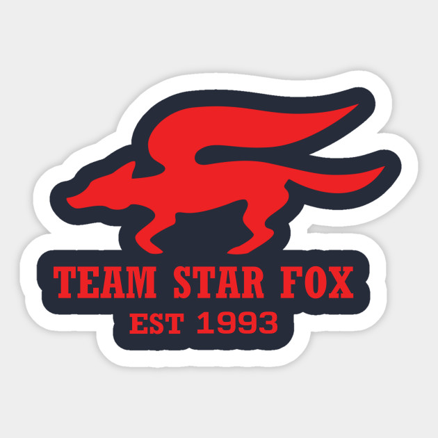 Star Fox Logo Star Fox Sticker Teepublic