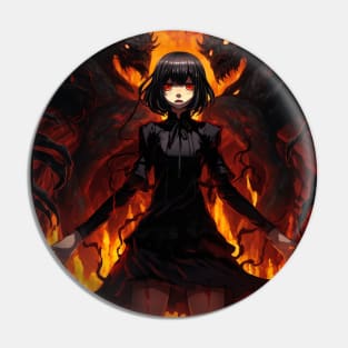 Manga Anime Demon Girl Beauty Horror Pin