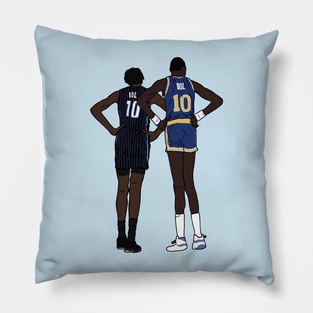 Manute & Bol Bol Pillow by rattraptees