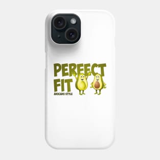 Illustration of two happy avocado’s who fit together. Phone Case