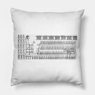 Homer's Pyramid Illustration (Transparent) Pillow