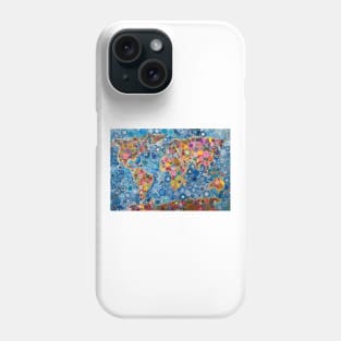 Spirograph World Map, the sequel: a Patterned Spirograph Collage Phone Case