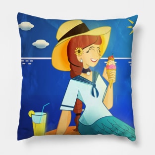 Summer Mermaid Pillow