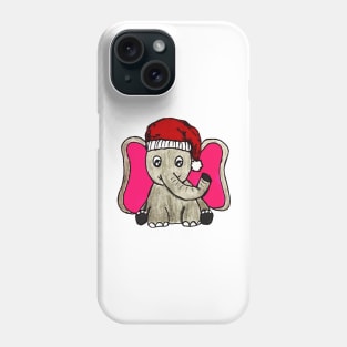 Cute Christmas Elephant adorable little animal for Holidays Phone Case