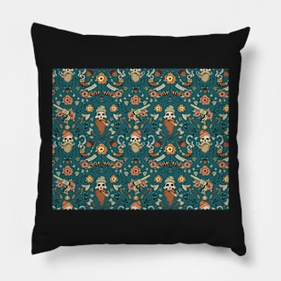 lumberjack skulls pattern Pillow