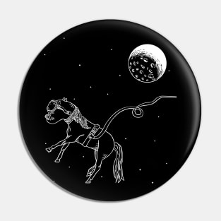 Astronaut Horse in Space Pin