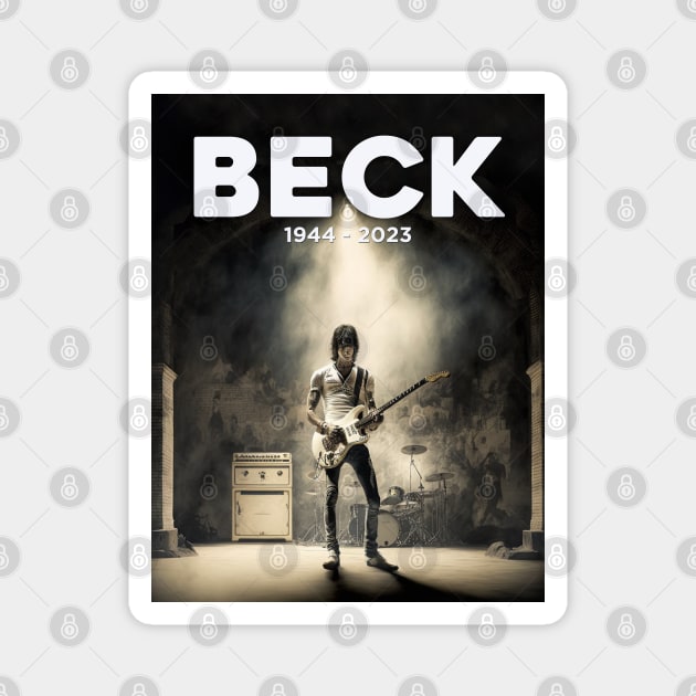 Jeff Beck No. 1: Rest In Peace 1944 - 2023 (RIP) Magnet by Puff Sumo