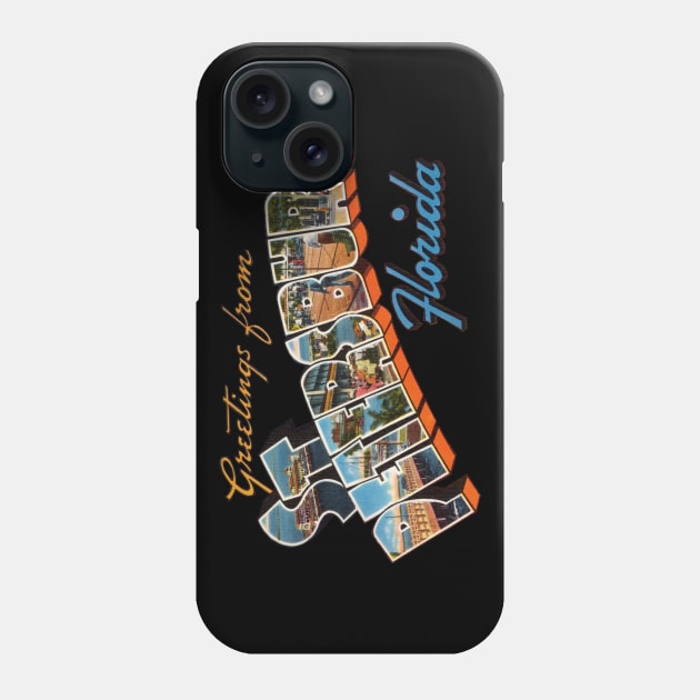 Greetings from St Petersburg Florida Phone Case by reapolo