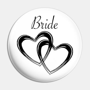 Bride Twin Heart Collection Pin