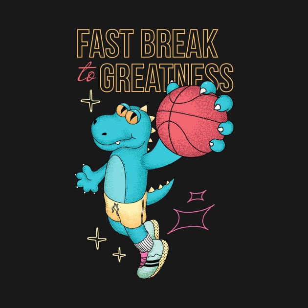 Dino The Basketball Player by fluff.merch