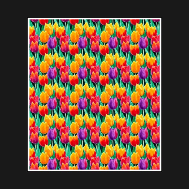 Yellow Tulip Pattern by Sage Harper