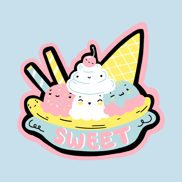 Cute Kawaii Ice-Cream by daywears