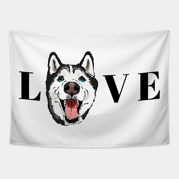 Husky Lovers, Husky Moms, Husky Dads Tapestry by sockdogs