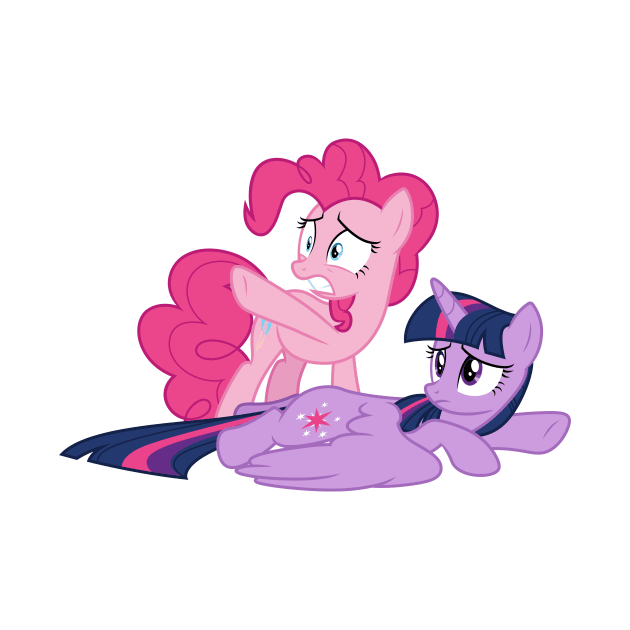 Pinkie Pie tackled Twilight Sparkle 2 by CloudyGlow