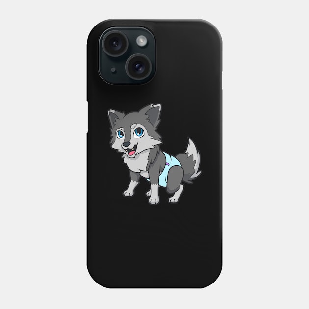 Kawaii Baby Dog Phone Case by Modern Medieval Design