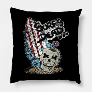 Surf’s Dead Skull Design By Funky Chik’n Pillow