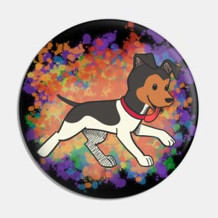 Buddy w/ Colourful BG Pin