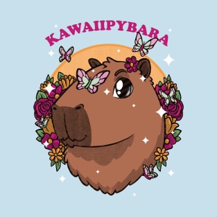 Cute Kawaii Capybara - Flower Pet Gift T-Shirt