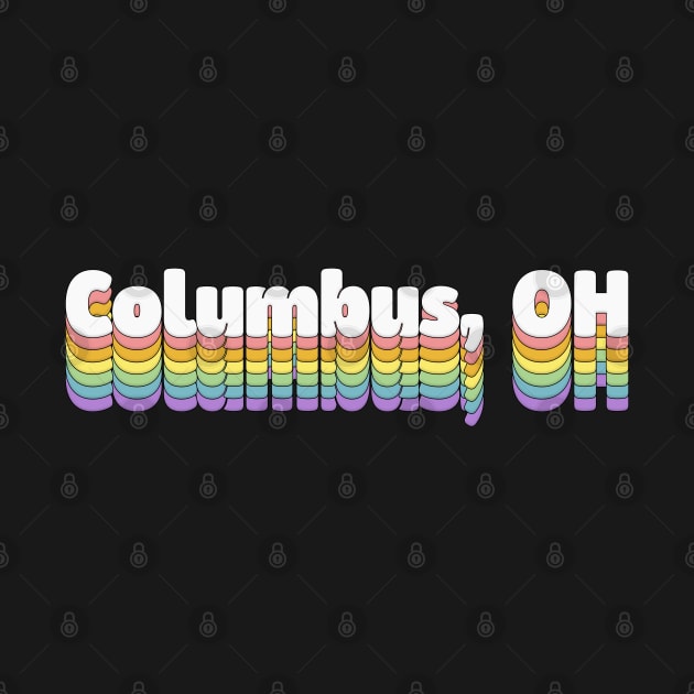 Columbus, OH // Retro Typography Design by DankFutura