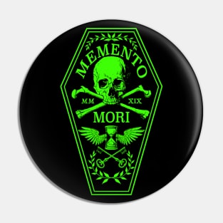 Memento Mori in Green Pin