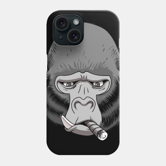 DEPRESSED GORILLA Phone Case by pnoid