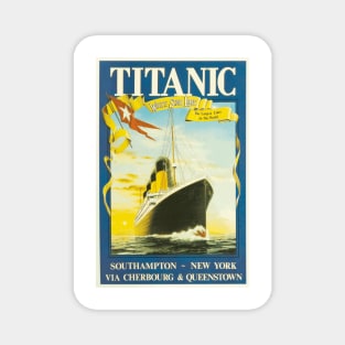 RMS Titanic - Vintage Travel Poster Magnet