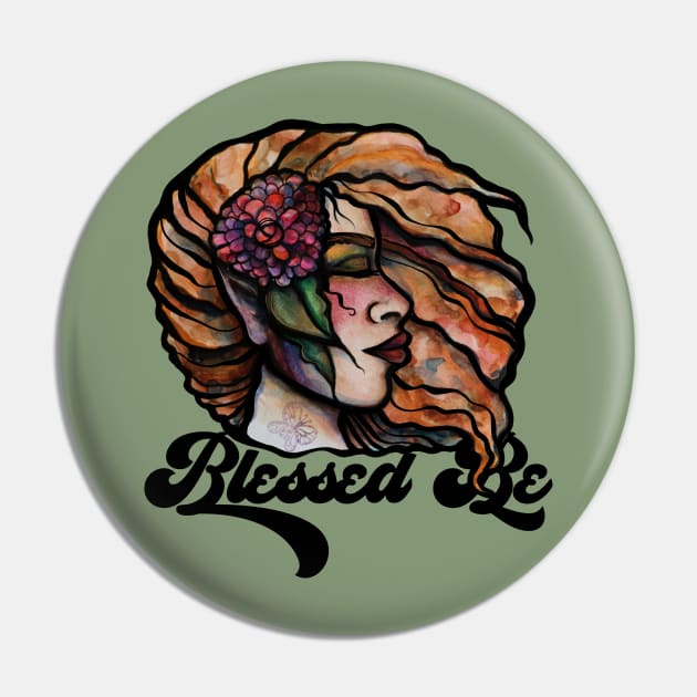 Blessed Be Goddess Pin by bubbsnugg