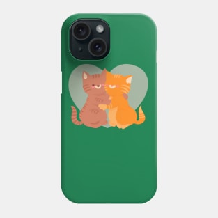 Lovely Cat Couple Phone Case