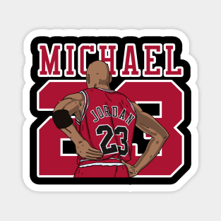 Michael Jordan Comic Style Magnet