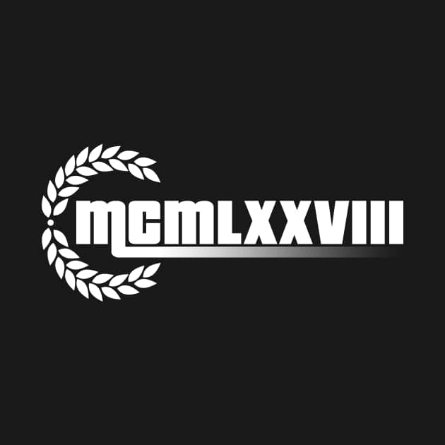 1978 Roman numerals 43rd Birthday TShirt TeePublic