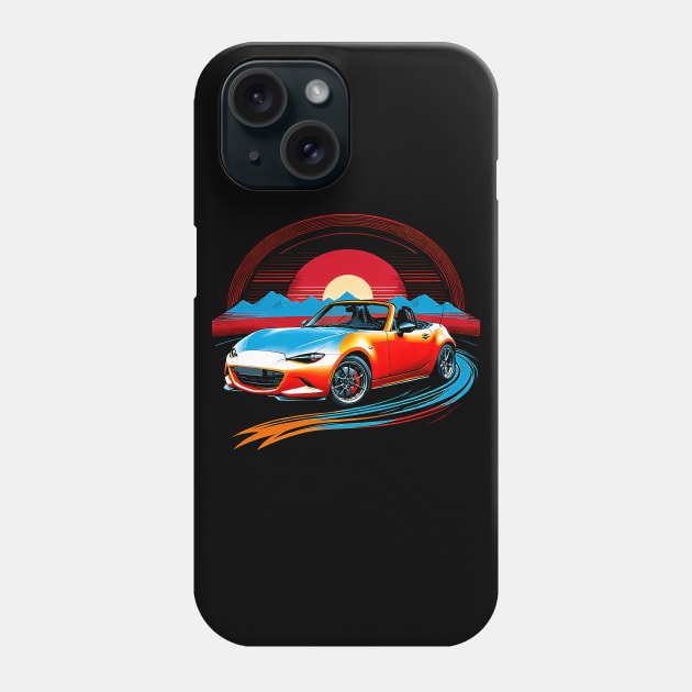 Mazda mx5 Phone Case by TaevasDesign