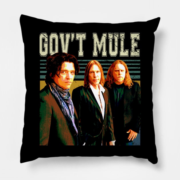 Soulful Jams by Haynes Mule Fanatic Blues Rock Tribute Shirt Pillow by Super Face