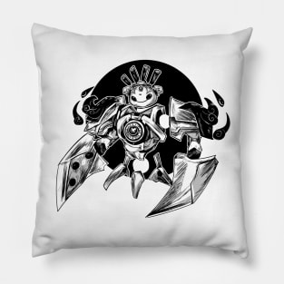 Jade Bot Mechanist Guild Wars 2 Pillow