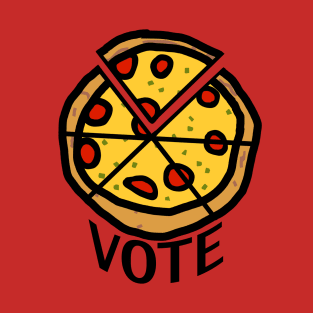 Vote Sliced Pizza T-Shirt