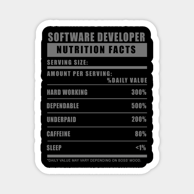 Software Developer Humor Magnet by LaarniGallery