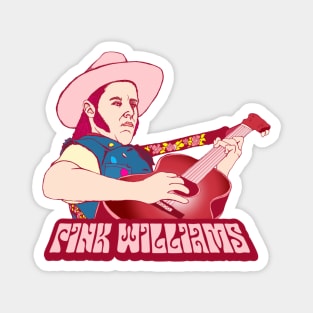 Pink Williams Retro Folk Art Magnet