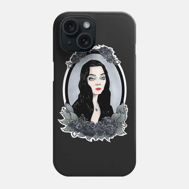 Morticia Addams Phone Case by GreyDawn