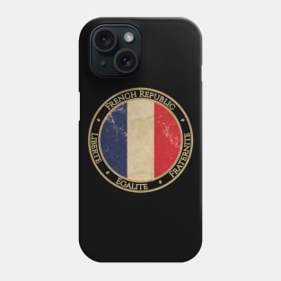 Vintage France French Republic Europe European EU Flag Phone Case