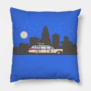 Ghostbusters Ecto-1 Pillow