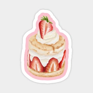 strawberry shortcake, yummy, lovely design Magnet