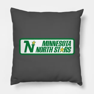 Defunct Minnesota North Stars Hockey Pillow