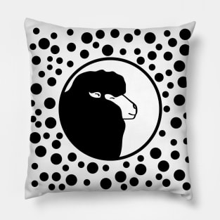 One Black Happy Sheep Cartoon Illustration Pillow