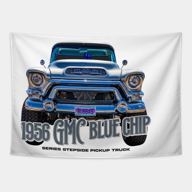 1956 GMC Blue Chip Series Stepside Pickup Truck Tapestry by Gestalt Imagery