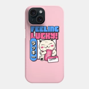 Feeling Lucky Lucky Cat Lucky Charm Happy Cat Funny Cat Phone Case