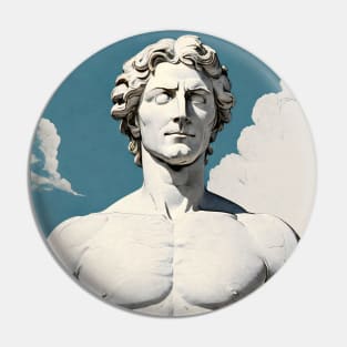 Emotive Neoclassical Sculpture Pin