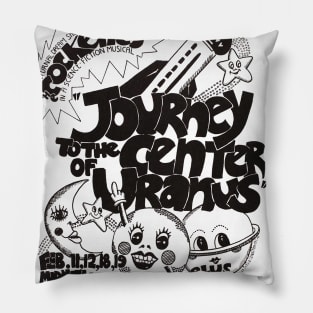 Journey To The Center of Uranus Gay LGBT Retro Vintage Musical Pillow