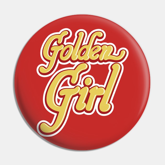 San Francisco Football Golden Girl Pin by OrganicGraphic